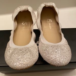 Girls Yosi Samra “Miss Samra” Glitter Ballet Flat